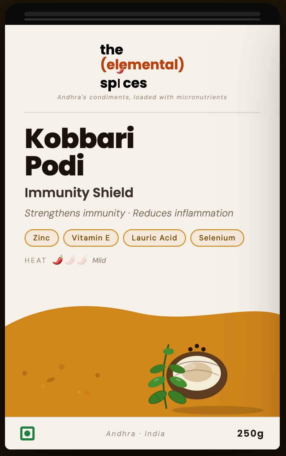 Kobbari Podi · కొబ్బరి పొడి