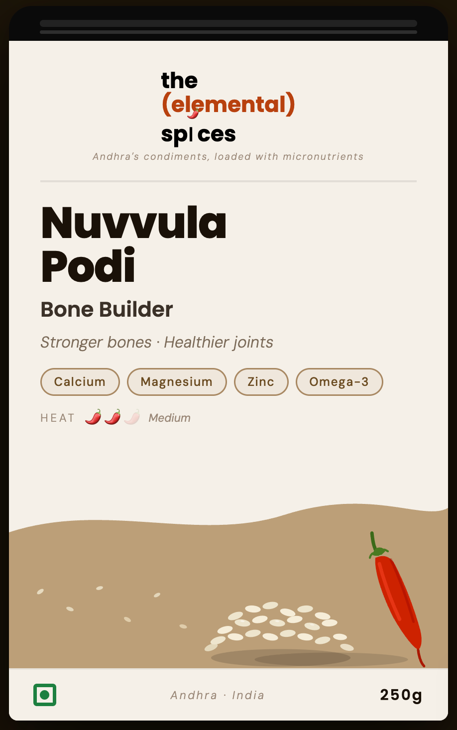 Nuvvula Podi · నువ్వుల పొడి